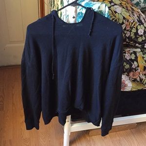 Brandy Melville Cropped Black hoodie